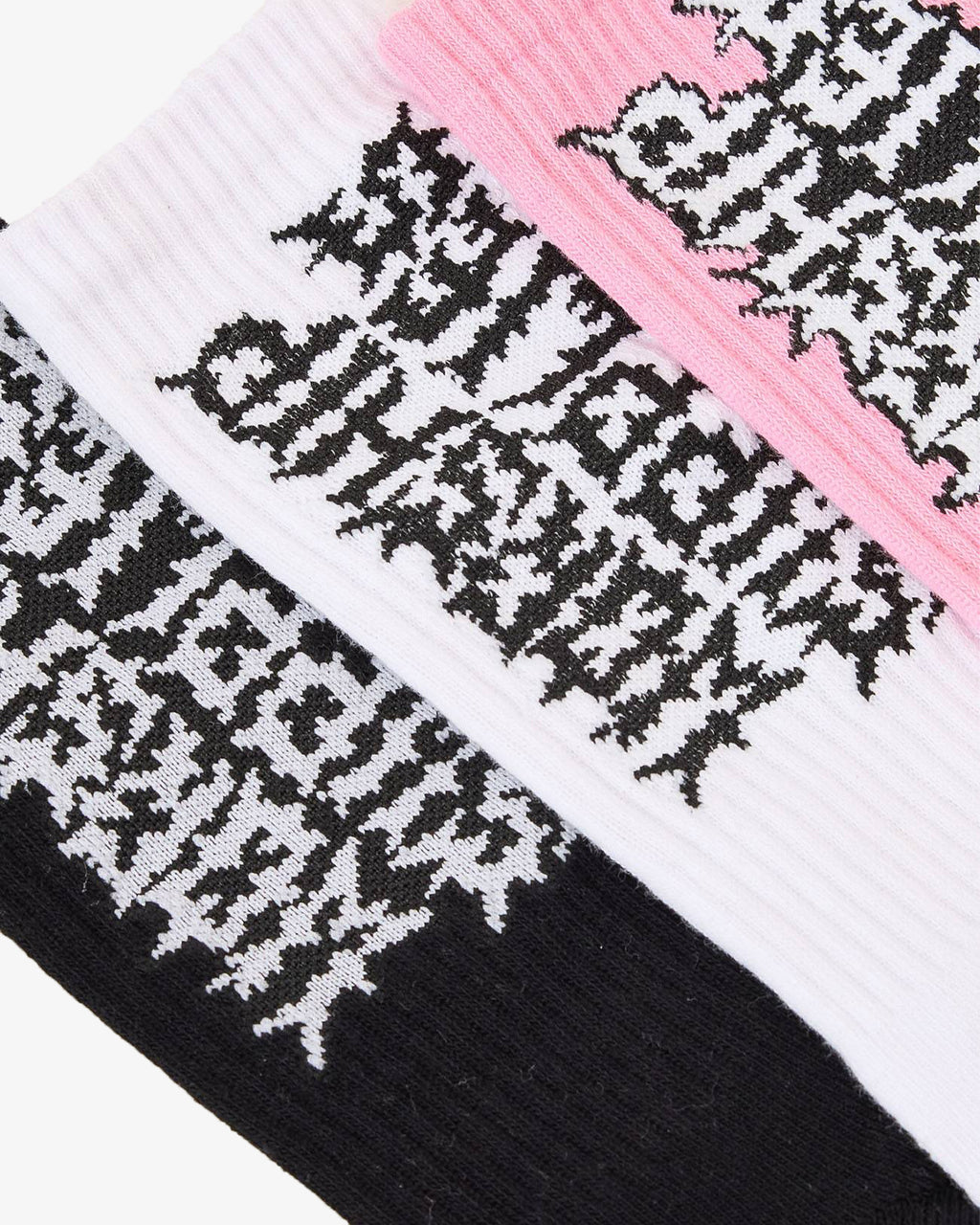 Mens Pile Up 3 Pack Crew Socks