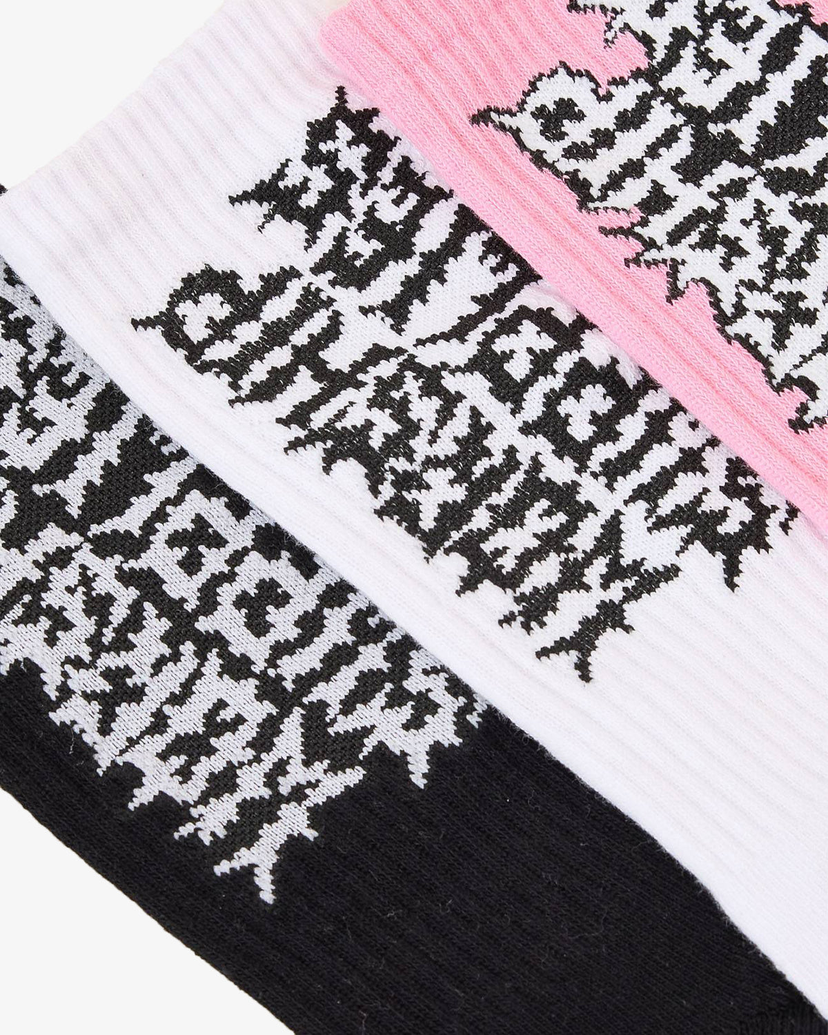 Mens Pile Up 3 Pack Crew Socks
