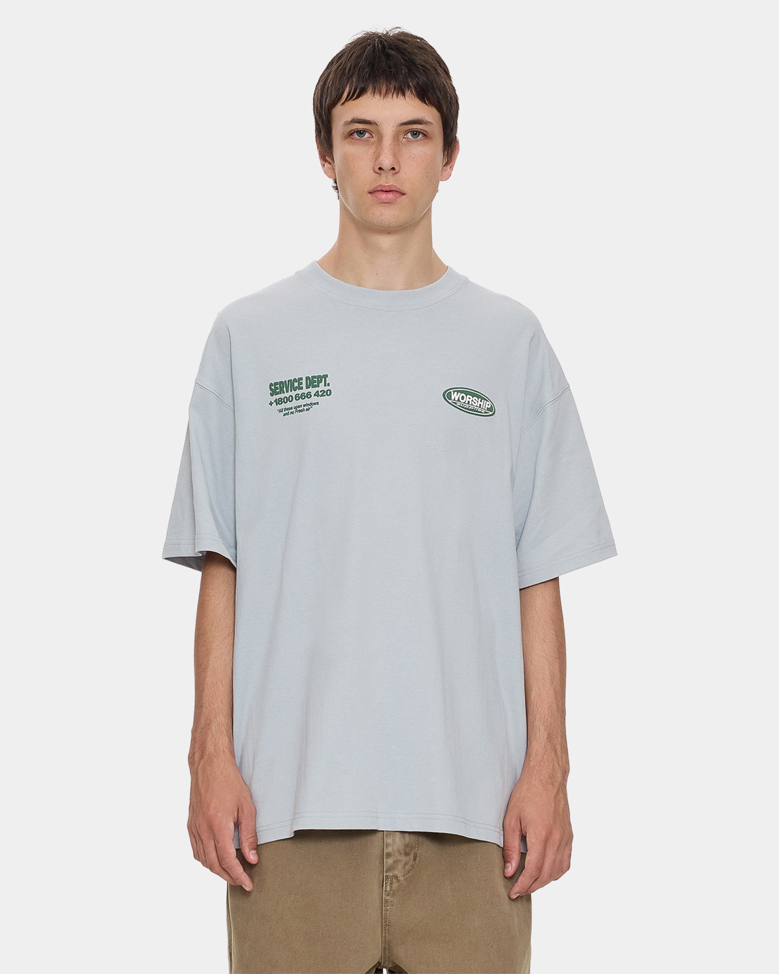 Mens Department Oversize Cropped T-Shirt Mens Department Oversize Cropped T-Shirt