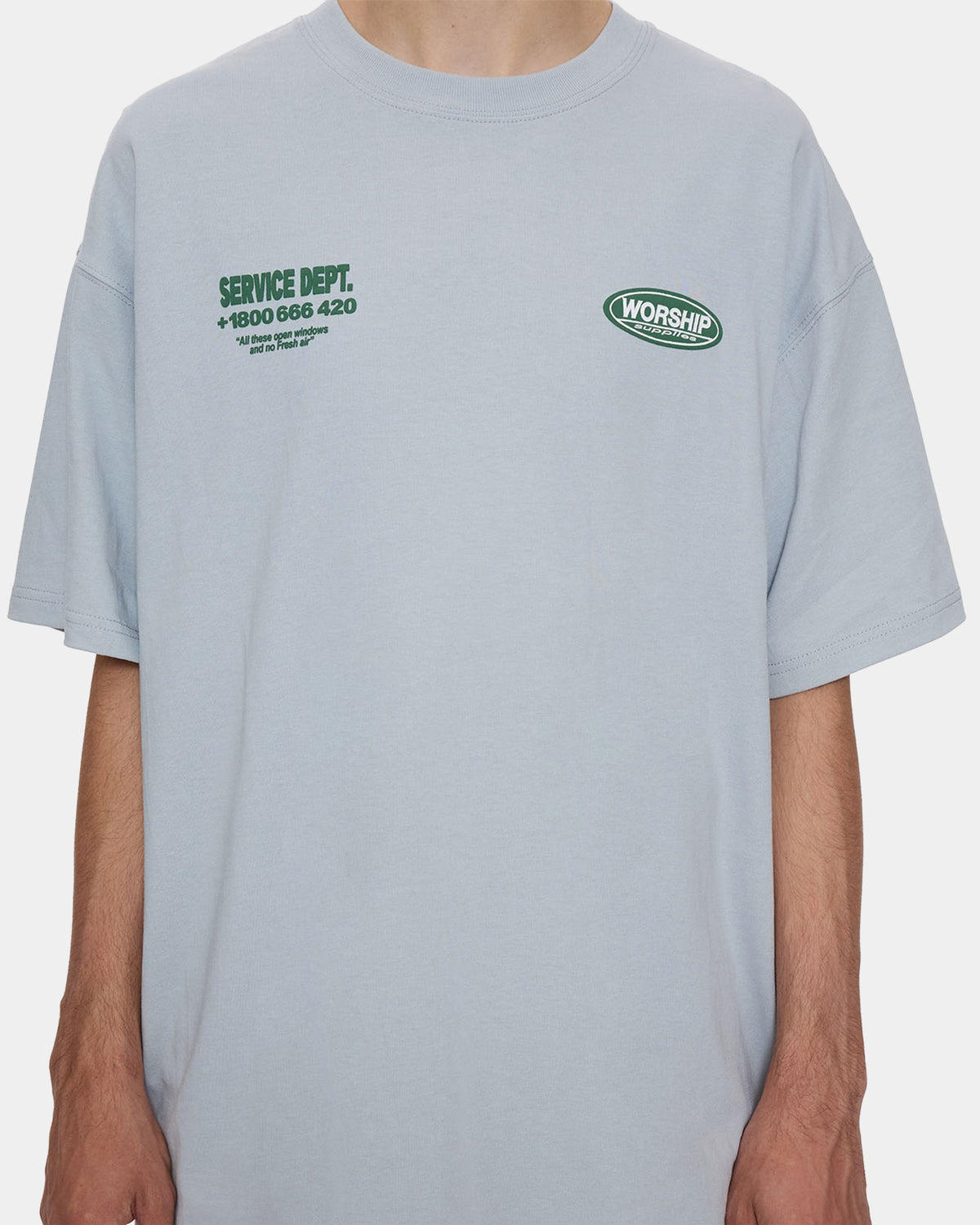 Mens Department Oversized Cropped T-Shirt