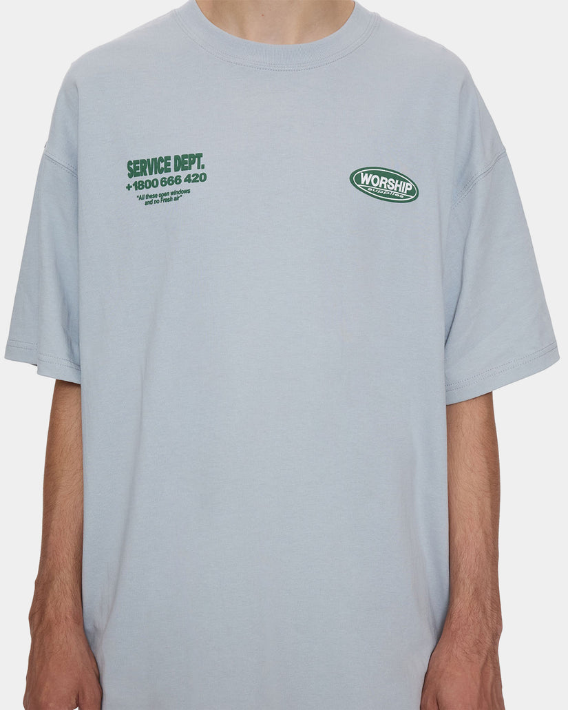 Mens Department Oversized Cropped T-Shirt