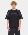 Mens Frequency Panel Oversized Raglan T-Shirt