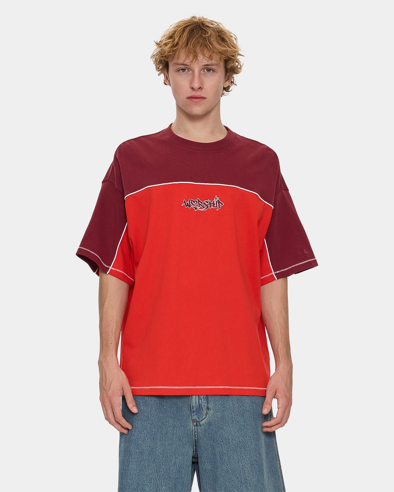 Mens Hot Gossip Oversized Panel T-Shirt Mens Hot Gossip Oversized Panel T-Shirt