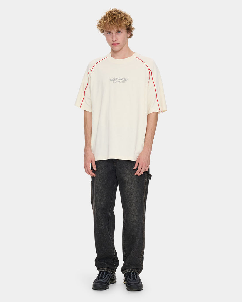 Mens Frequency 2 Panel Oversized Raglan T-Shirt