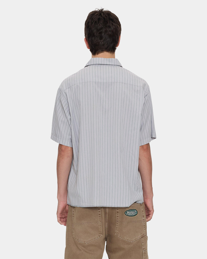 Mens Stripe Short Sleeve Shirt