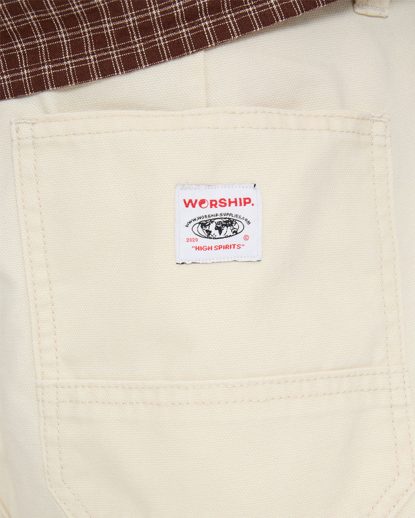 Mens Canvas Utility Carpenter Shorts