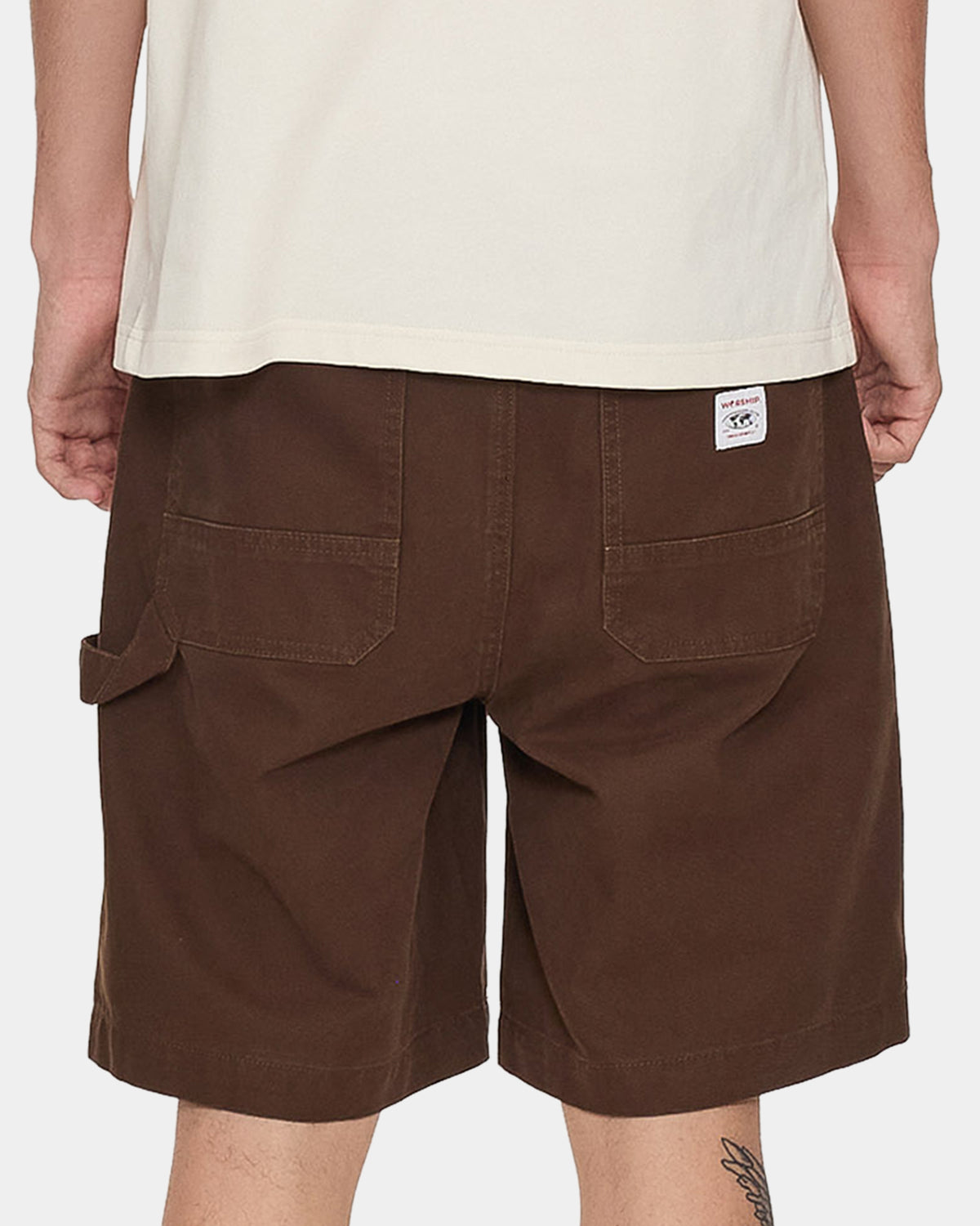 Mens Canvas Utility Carpenter Shorts