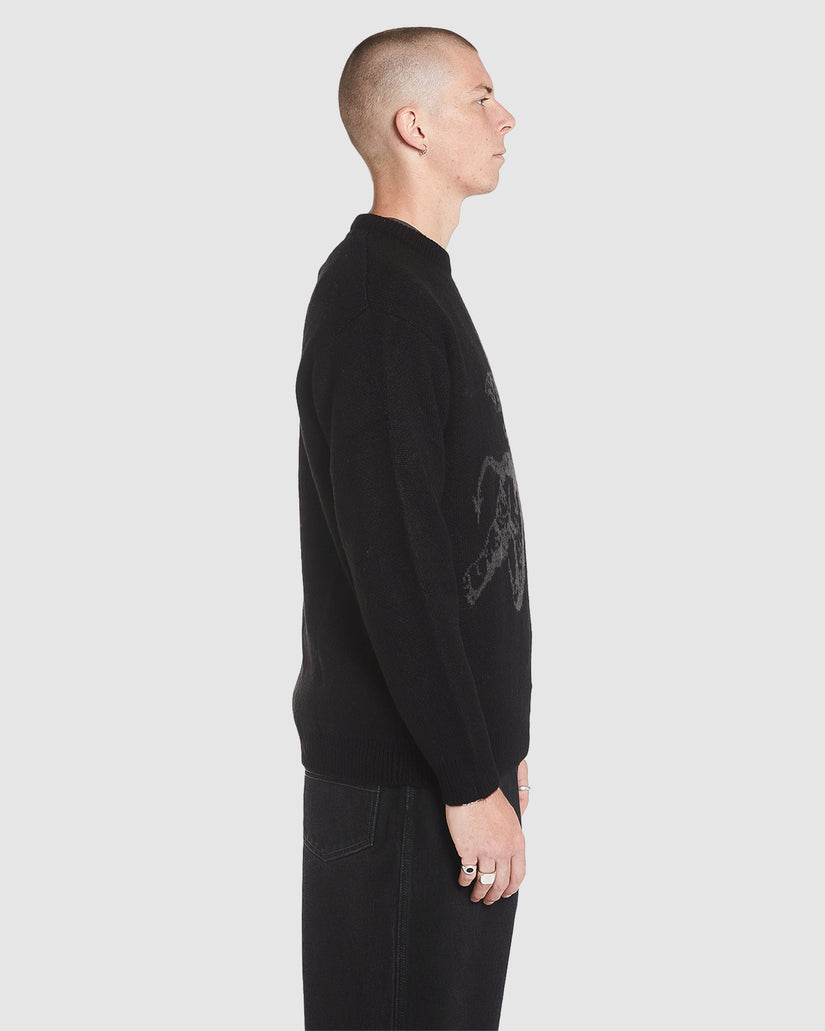 MENS CHERUB BRUSHED CREW KNIT