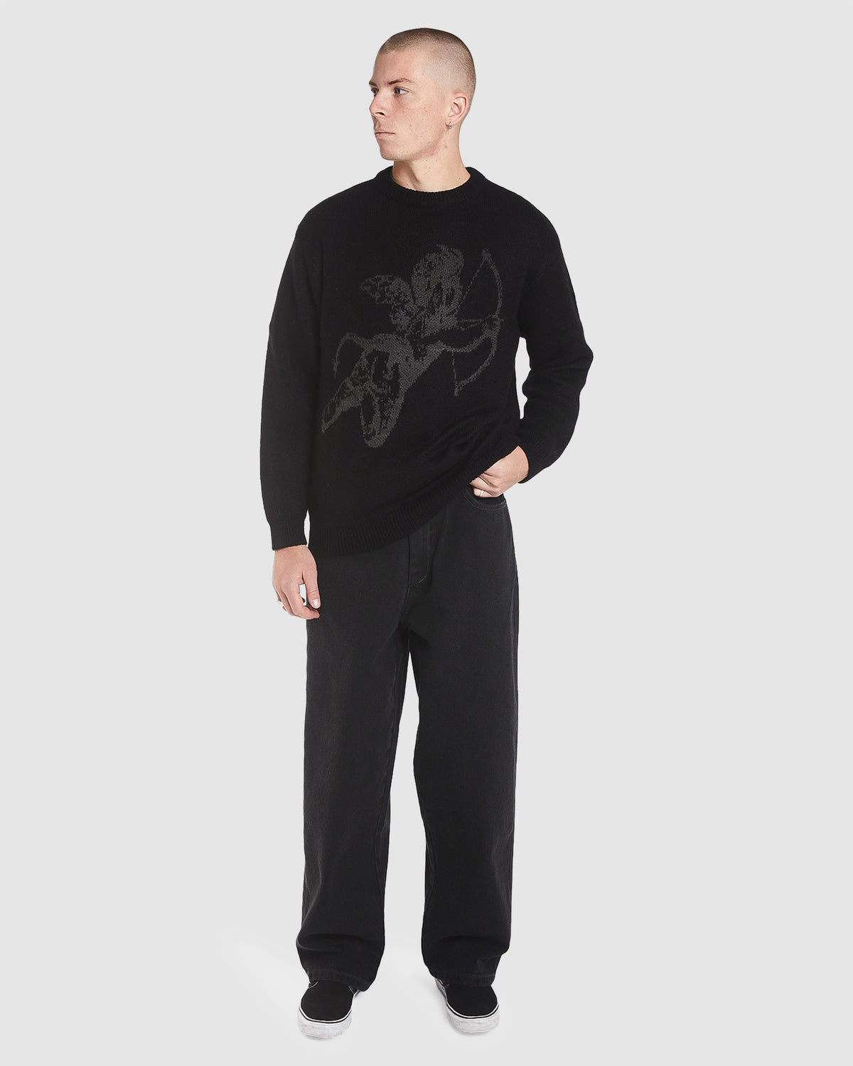 MENS CHERUB BRUSHED CREW KNIT