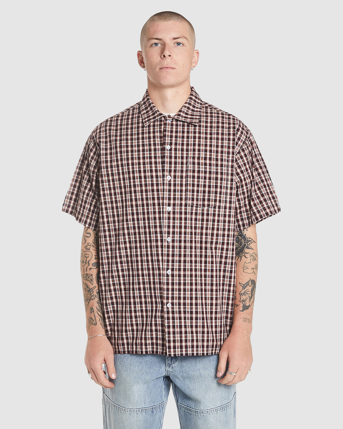 MENS HOLD UP SHORT SLEEVE SHIRT