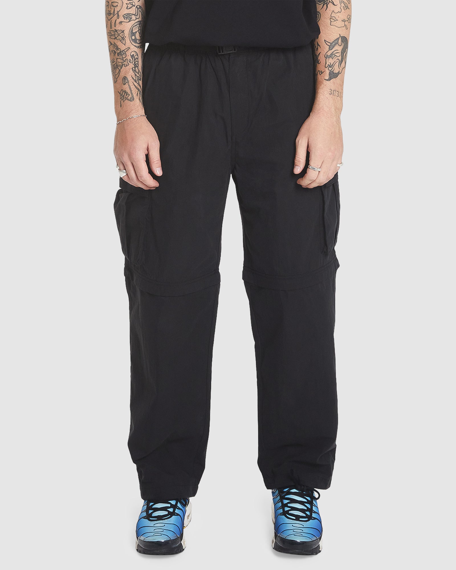 SEE SEE WIDE NYLON CARGO PANTS NAVY　L 24AW SEE SEE WIDE NYLON CARGO PANTS -, e.trealouest_official., E