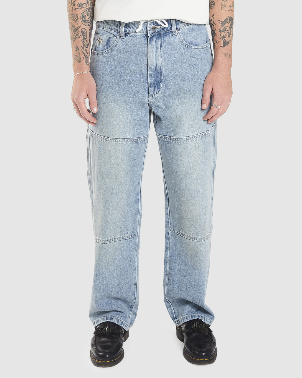 MENS HOLD UP CARPENTER DOUBLE KNEE PANT