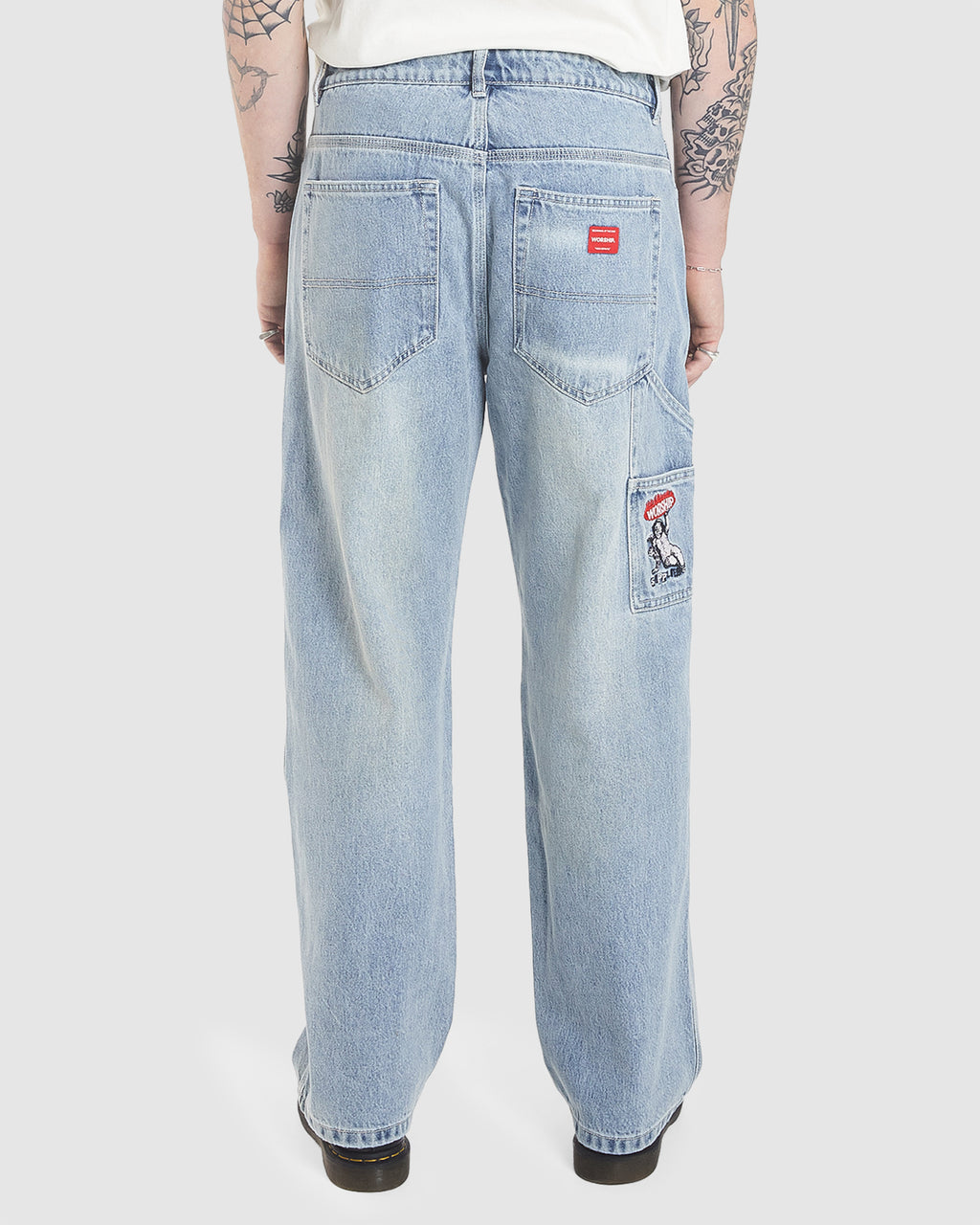 MENS HOLD UP CARPENTER DOUBLE KNEE PANT