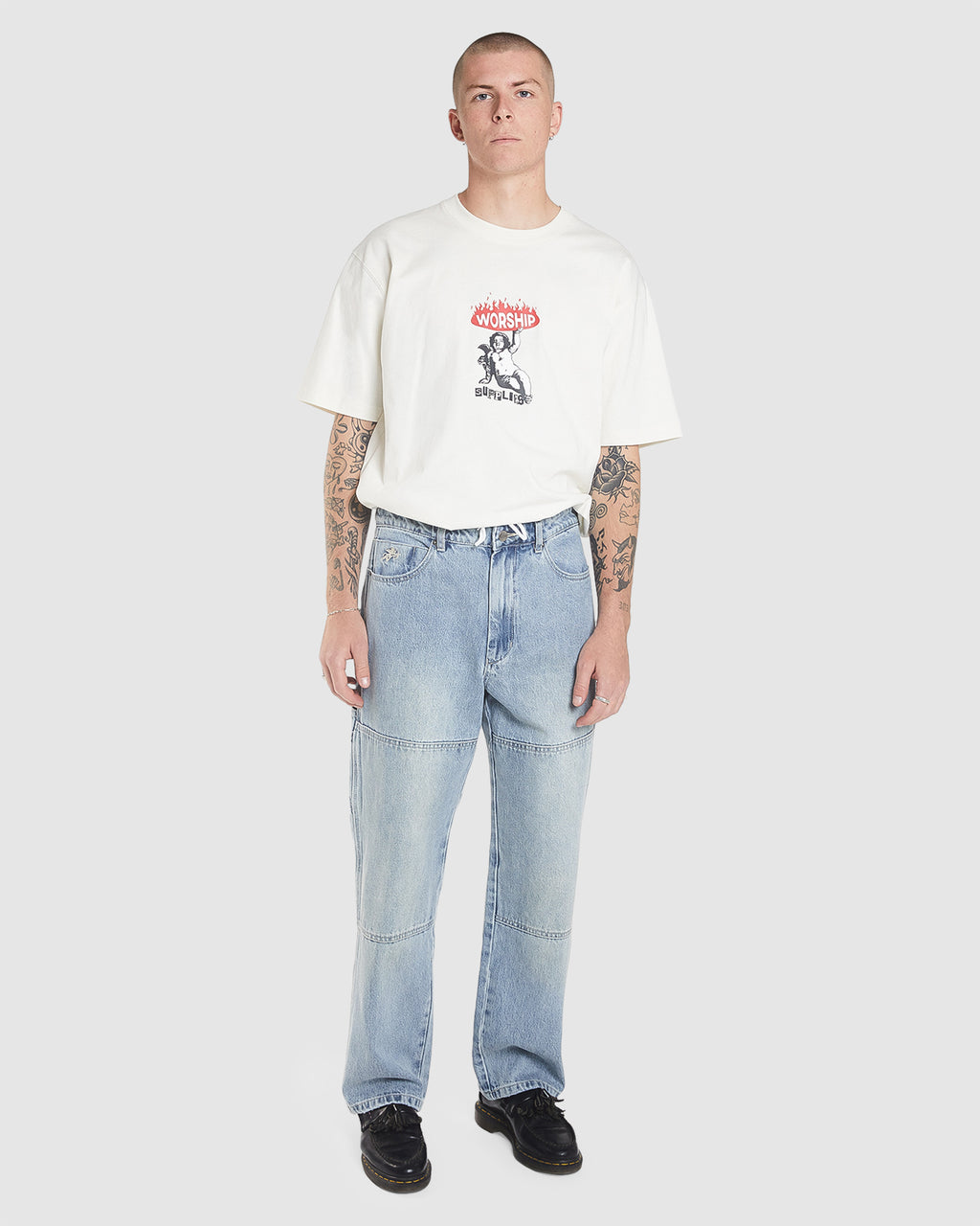 MENS HOLD UP CARPENTER DOUBLE KNEE PANT