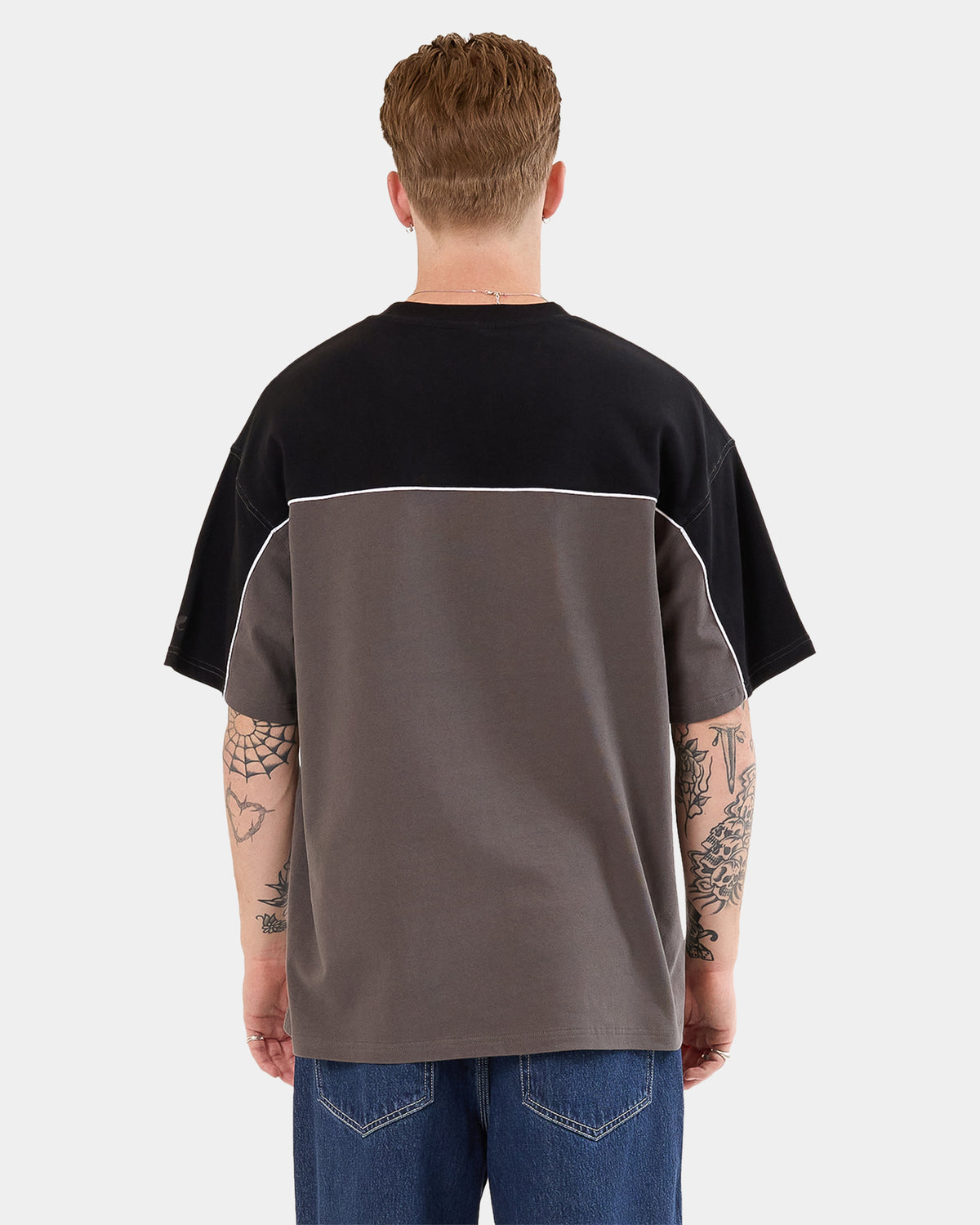 Mens Striker Paneled Oversized T-Shirt