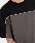 Mens Striker Paneled Oversized T-Shirt