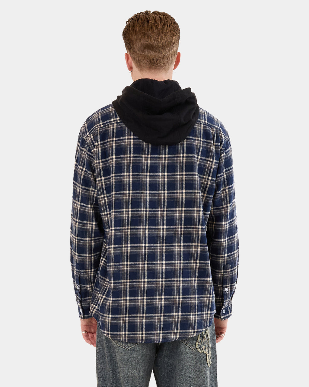 Mens Gnasher Hooded Long Sleeve Shirt