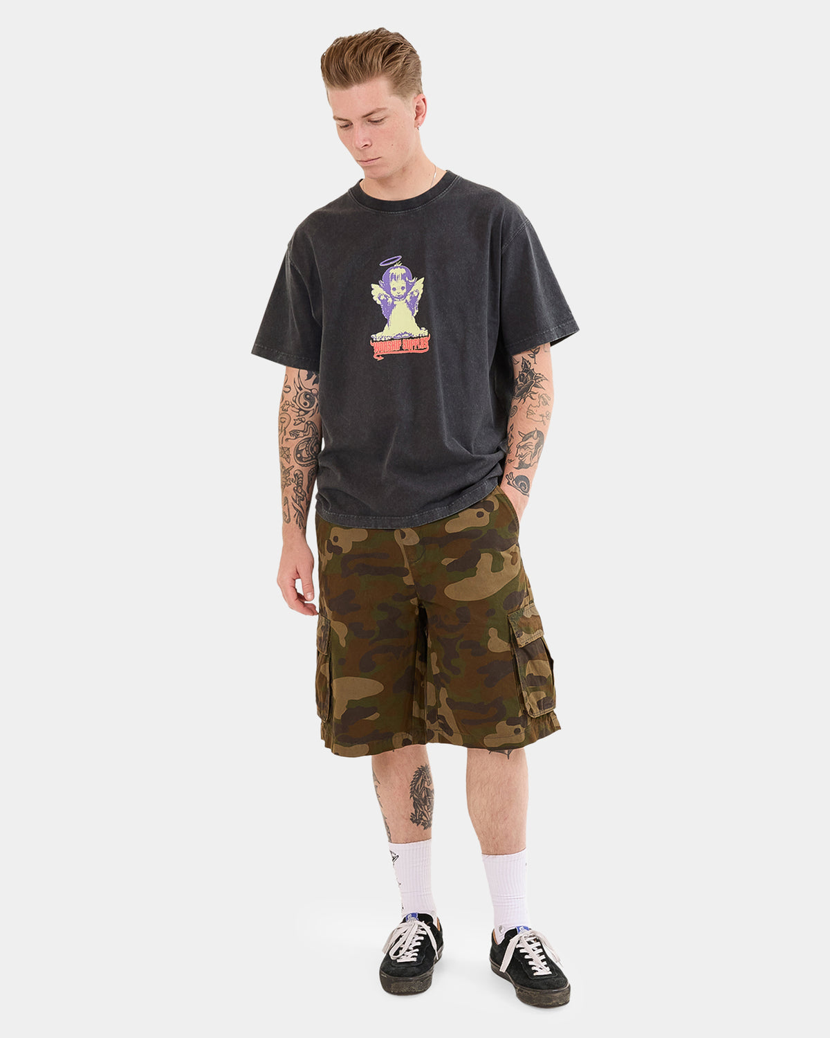Mens Stealth Cargo Shorts