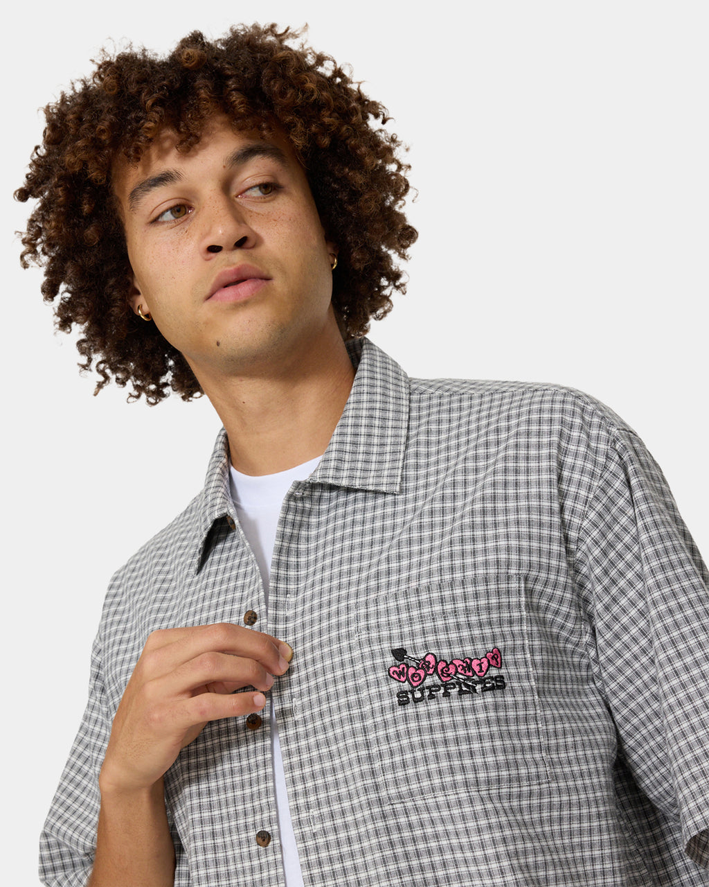 Mens Tainted Love Box Crop Short Sleeve Shirt