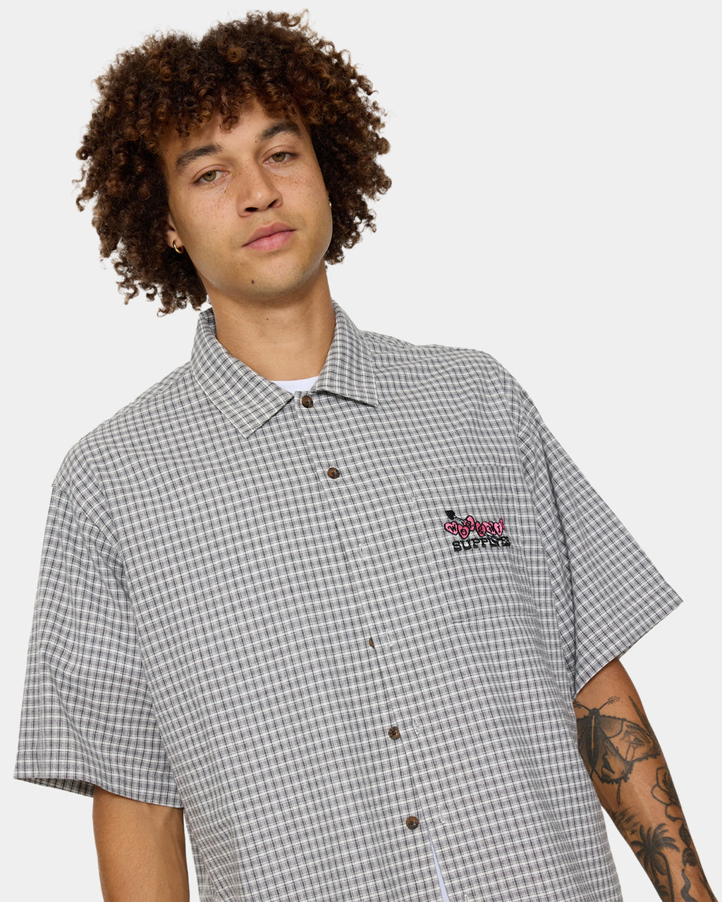 Mens Tainted Love Box Crop Short Sleeve Shirt