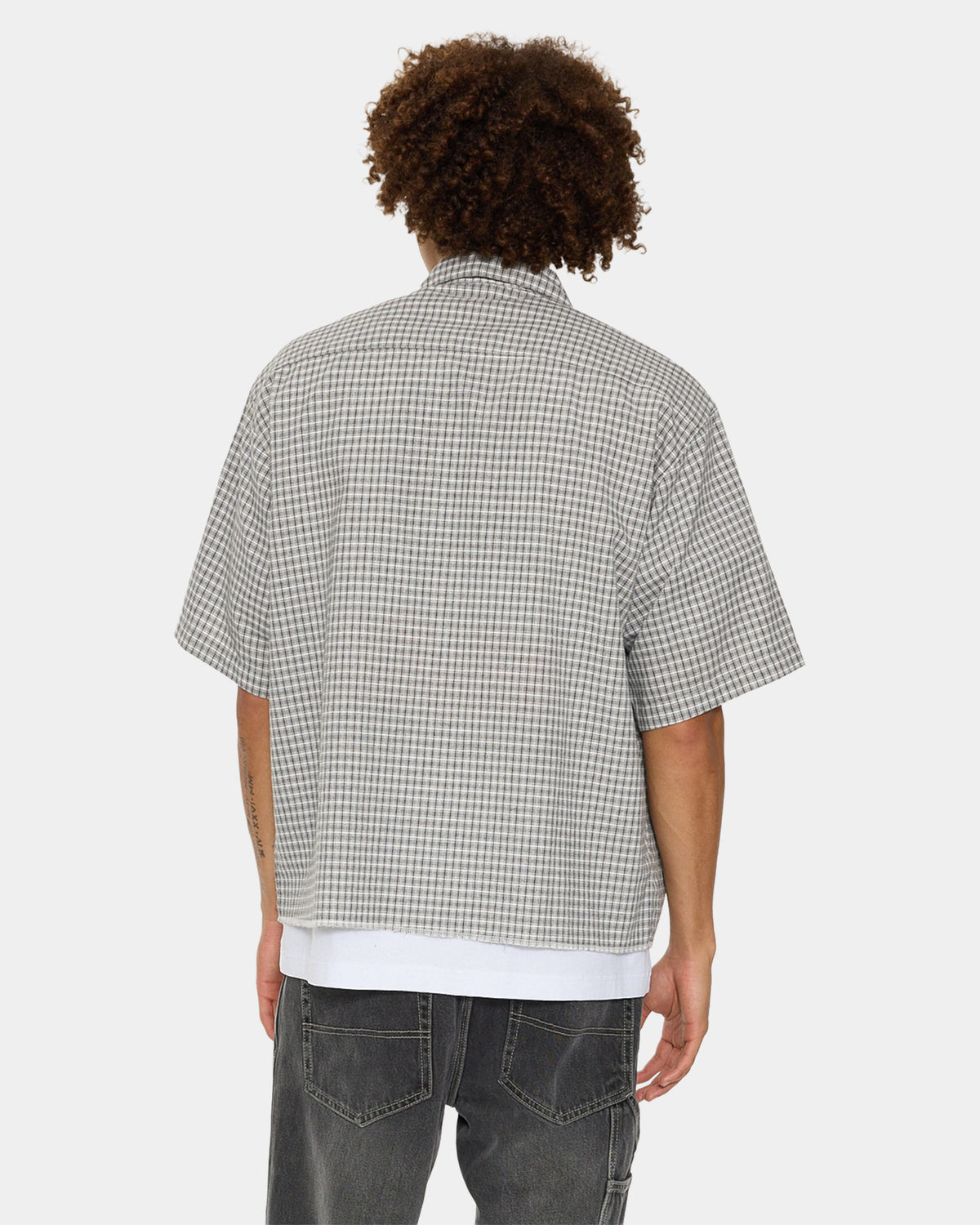 Mens Tainted Love Box Crop Short Sleeve Shirt