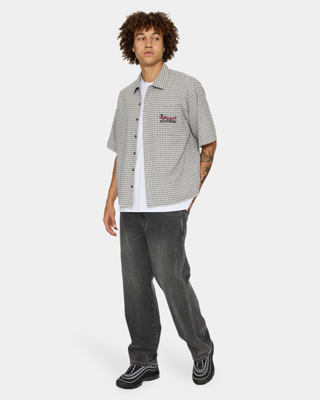 Mens Tainted Love Box Crop Short Sleeve Shirt