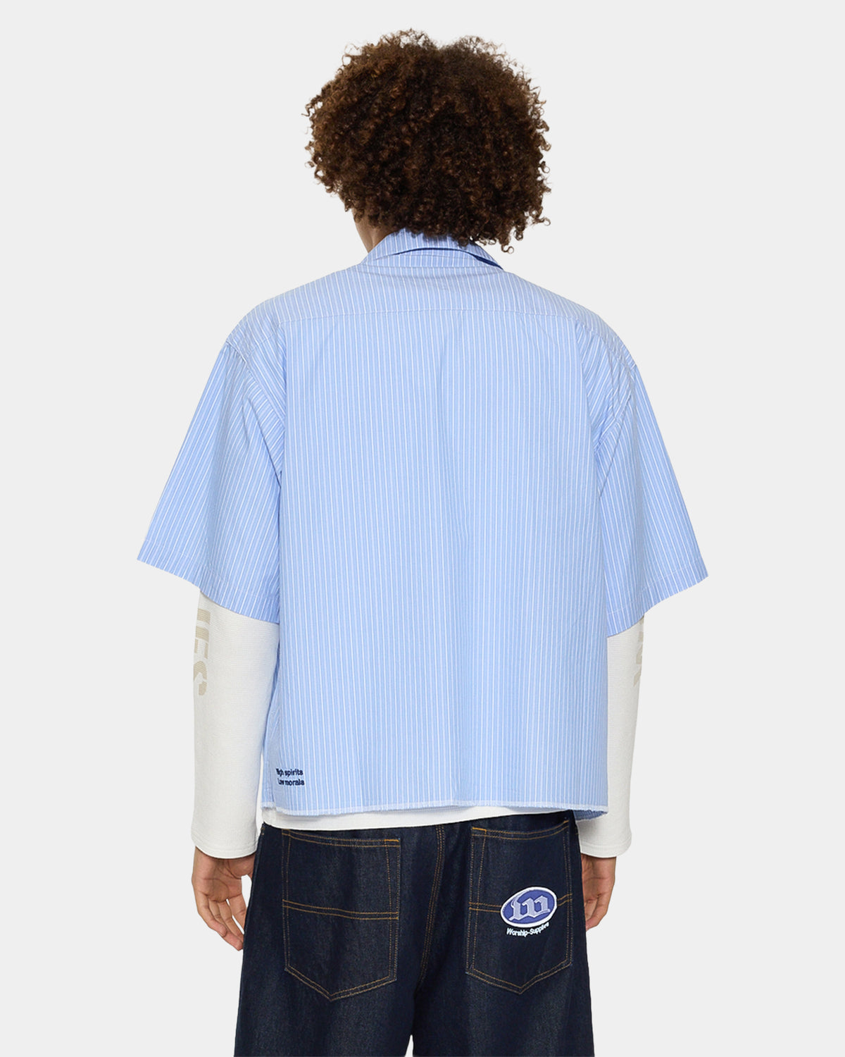 Mens Morality Box Crop Short Sleeve Shirt