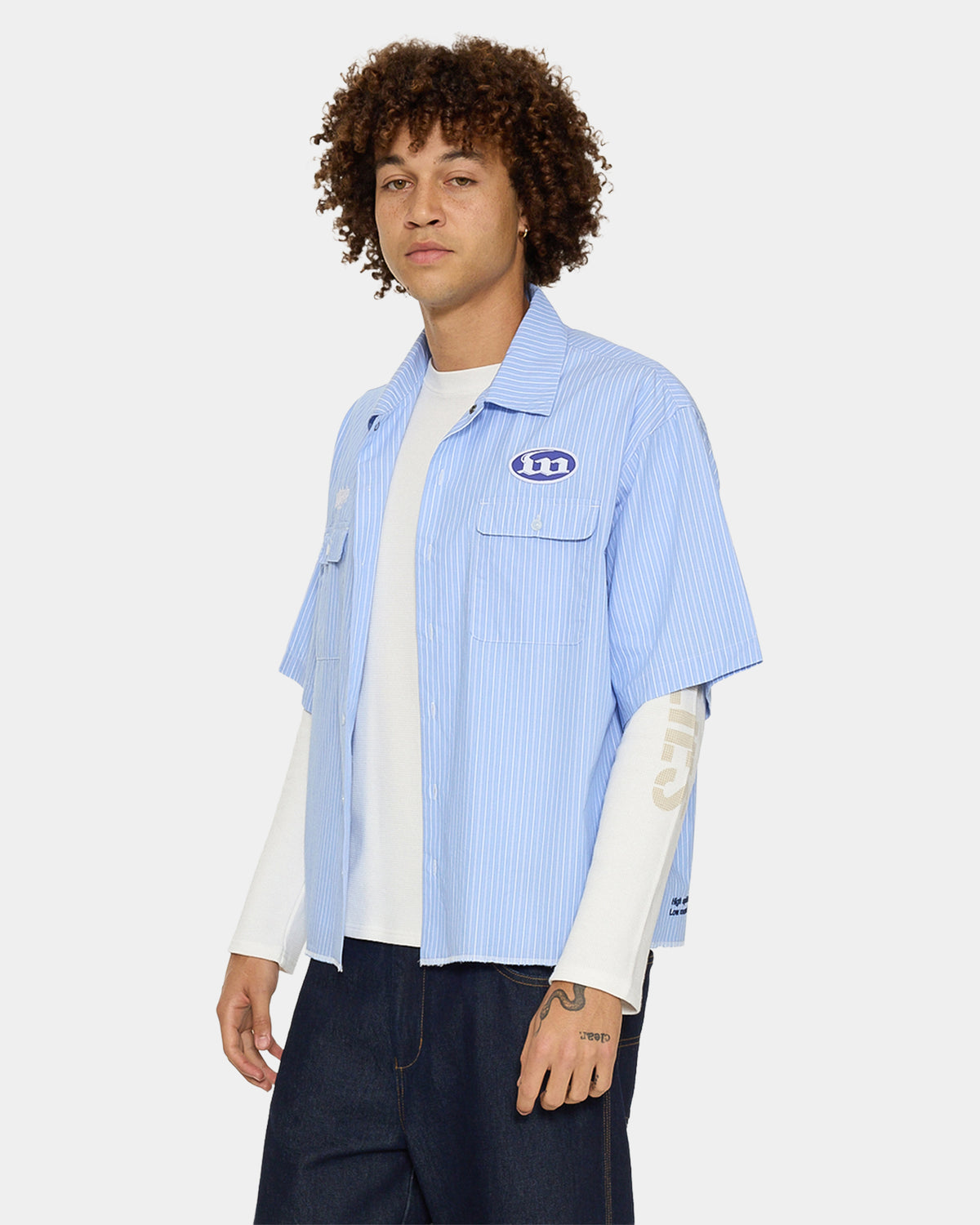 Mens Morality Box Crop Short Sleeve Shirt