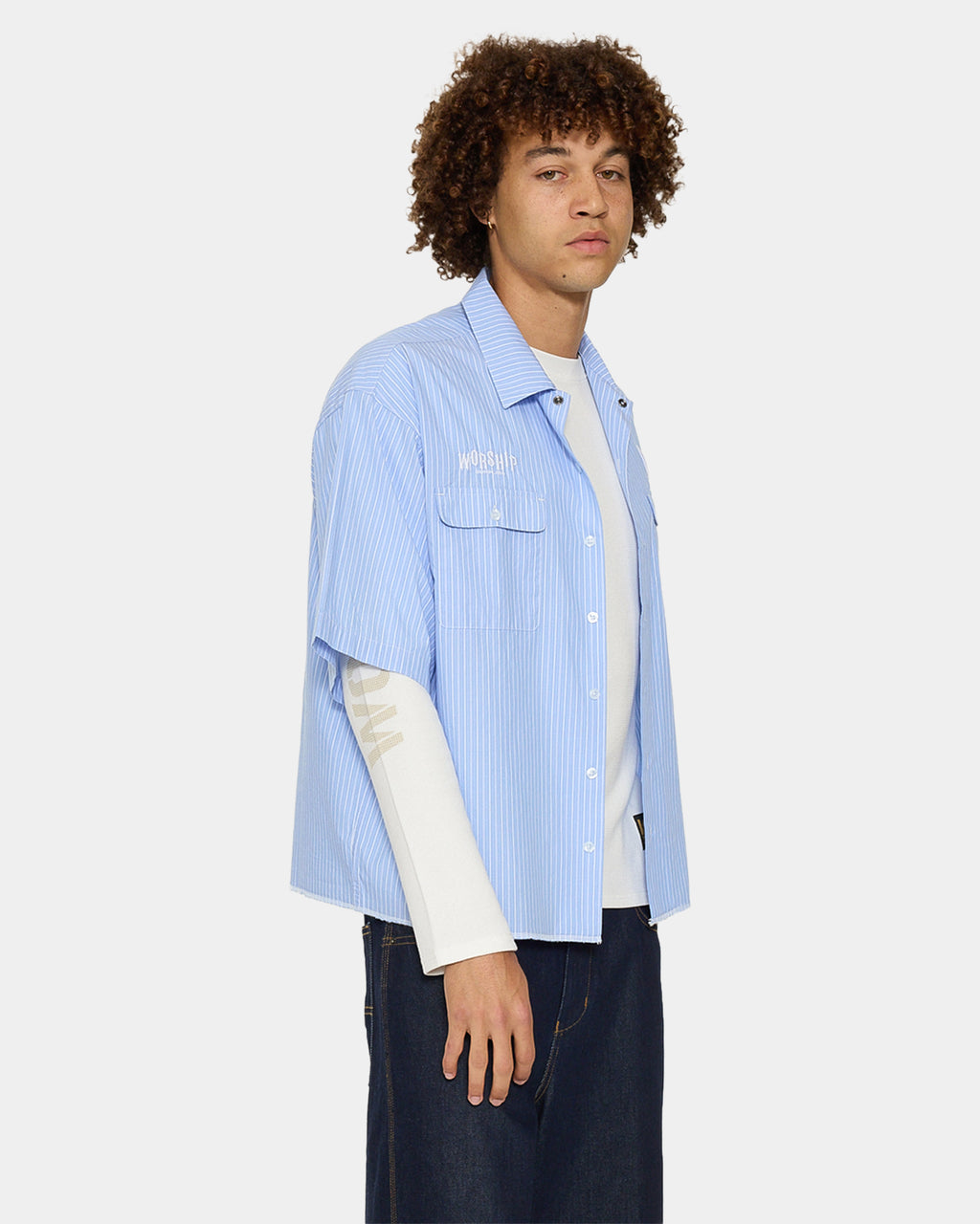 Mens Morality Box Crop Short Sleeve Shirt