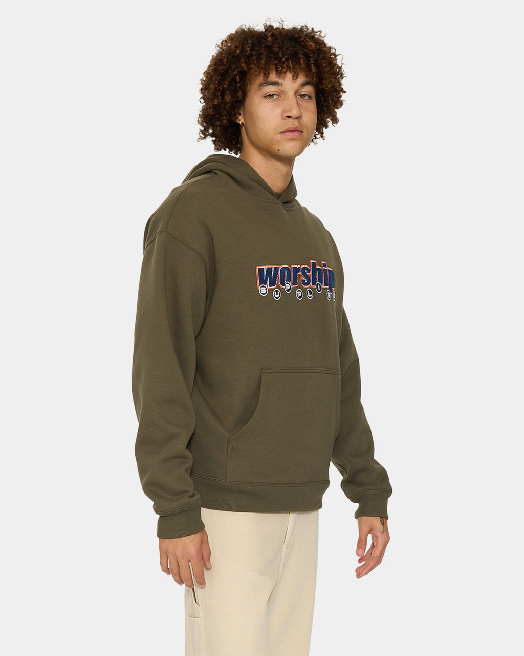 Mens Line Stepper Pullover Hoodie