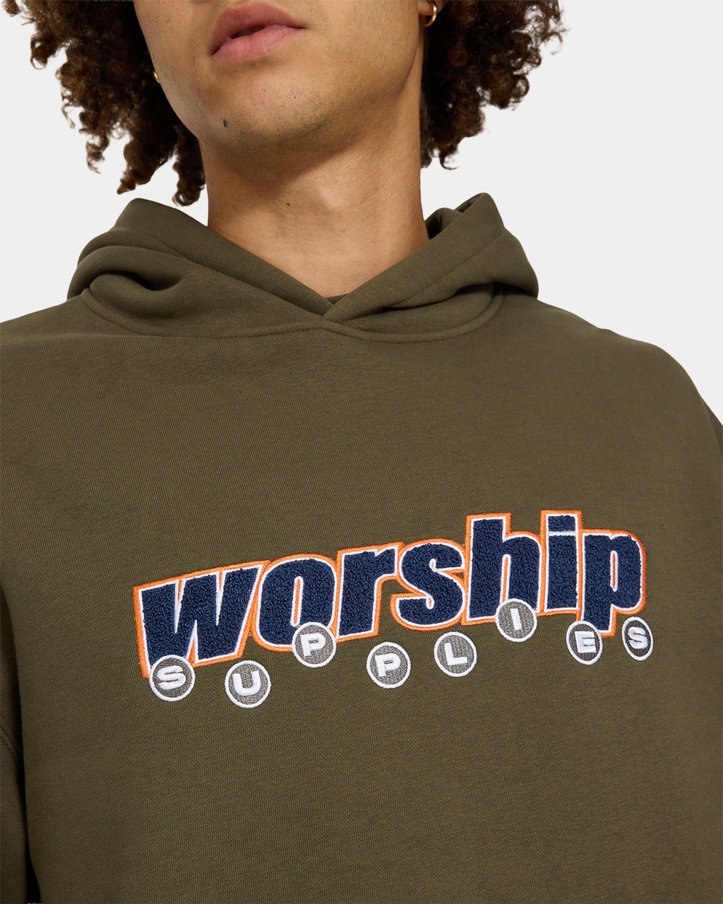 Mens Line Stepper Pullover Hoodie