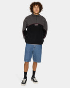 Mens Wyldstyle Quarter Zip Sherpa Fleece Jumper