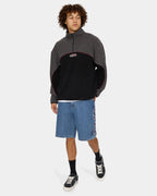 Mens Wyldstyle Quarter Zip Sherpa Fleece Jumper