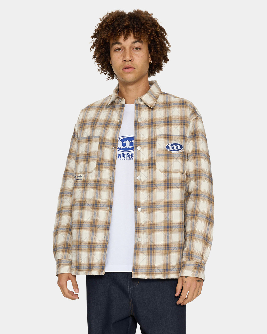 Mens Morality Quilted Shacket