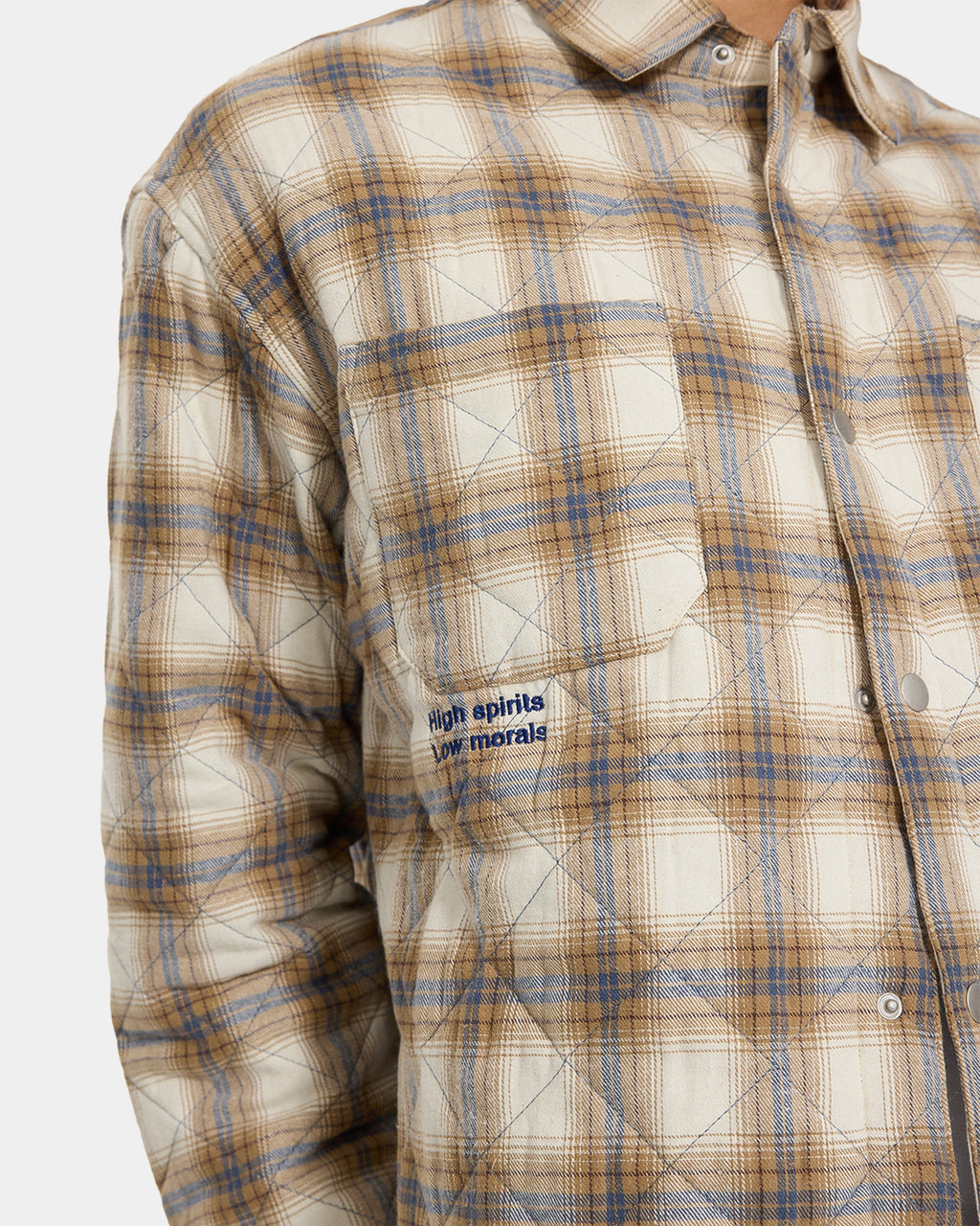 Mens Morality Quilted Shacket