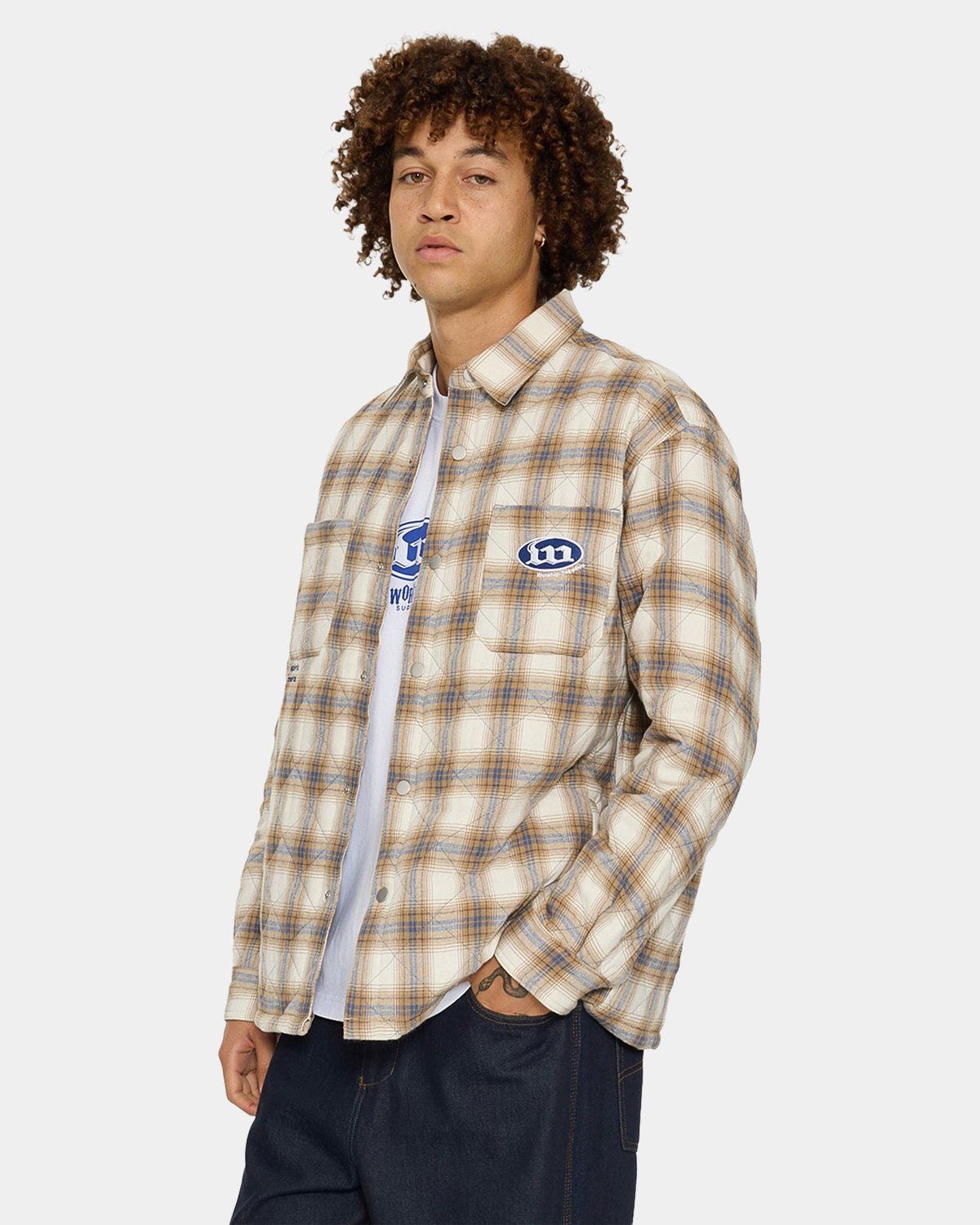 Mens Morality Quilted Shacket