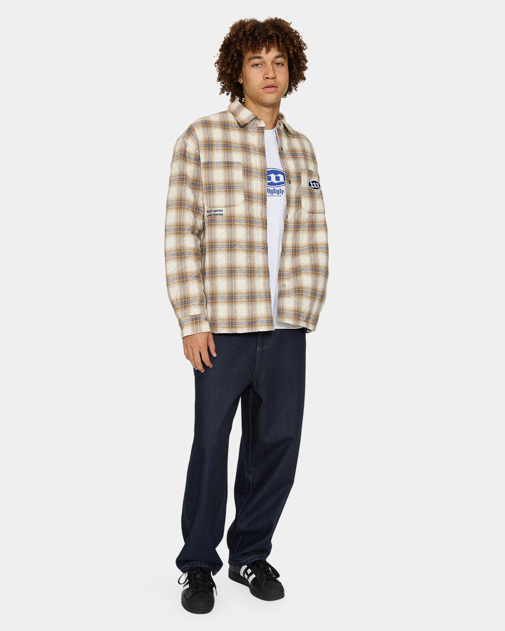 Mens Morality Quilted Shacket