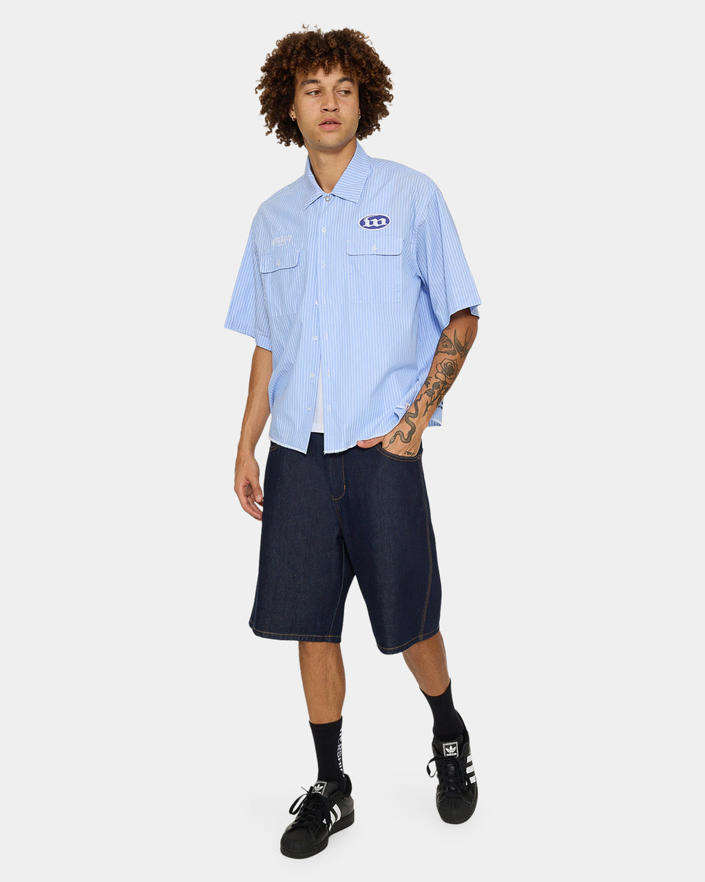 Mens Morality Big Dawg Denim Shorts