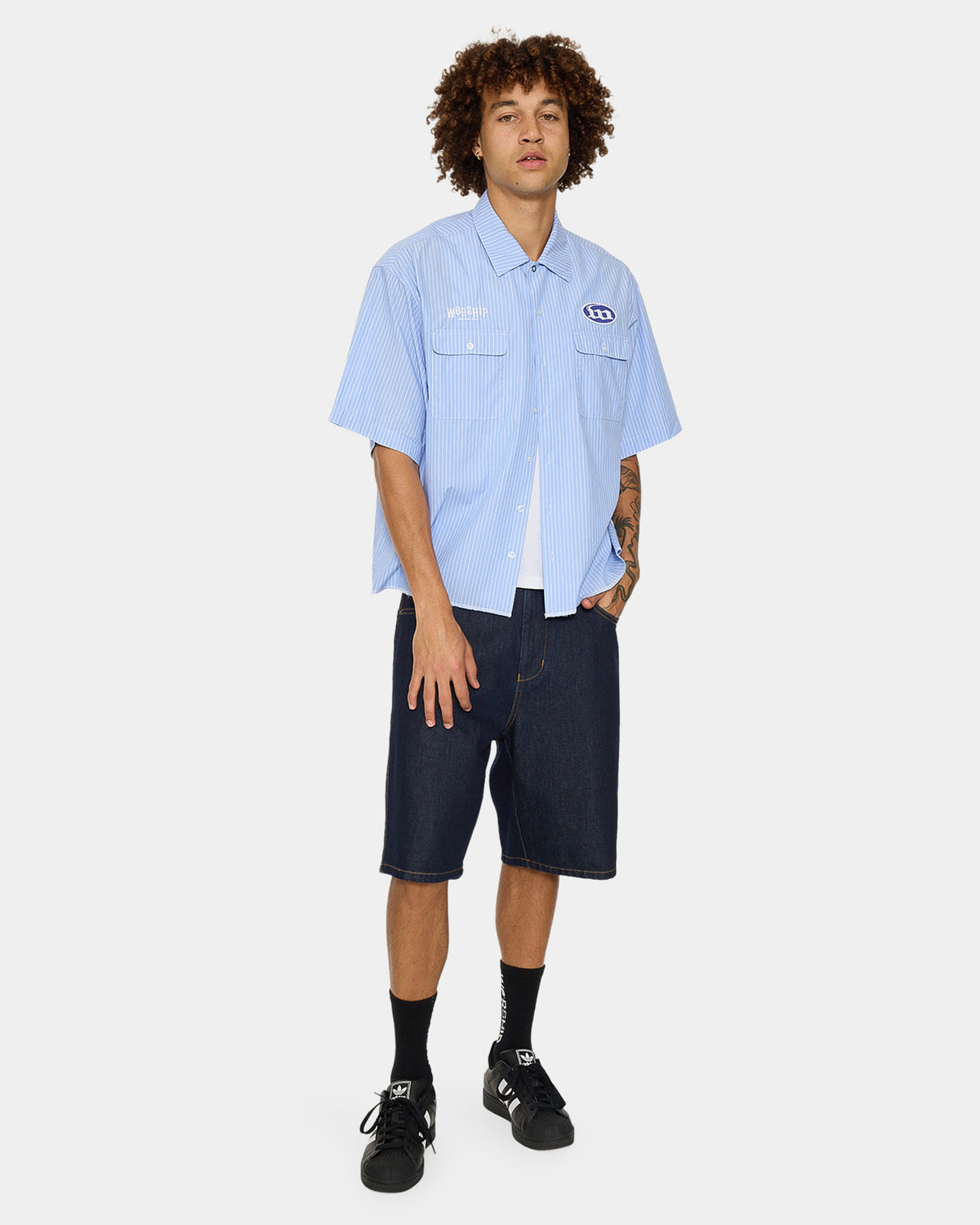 Mens Morality Big Dawg Denim Shorts