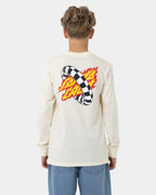 Boys 8-16 Goal Flame Center Check Long Sleeve T-Shirt