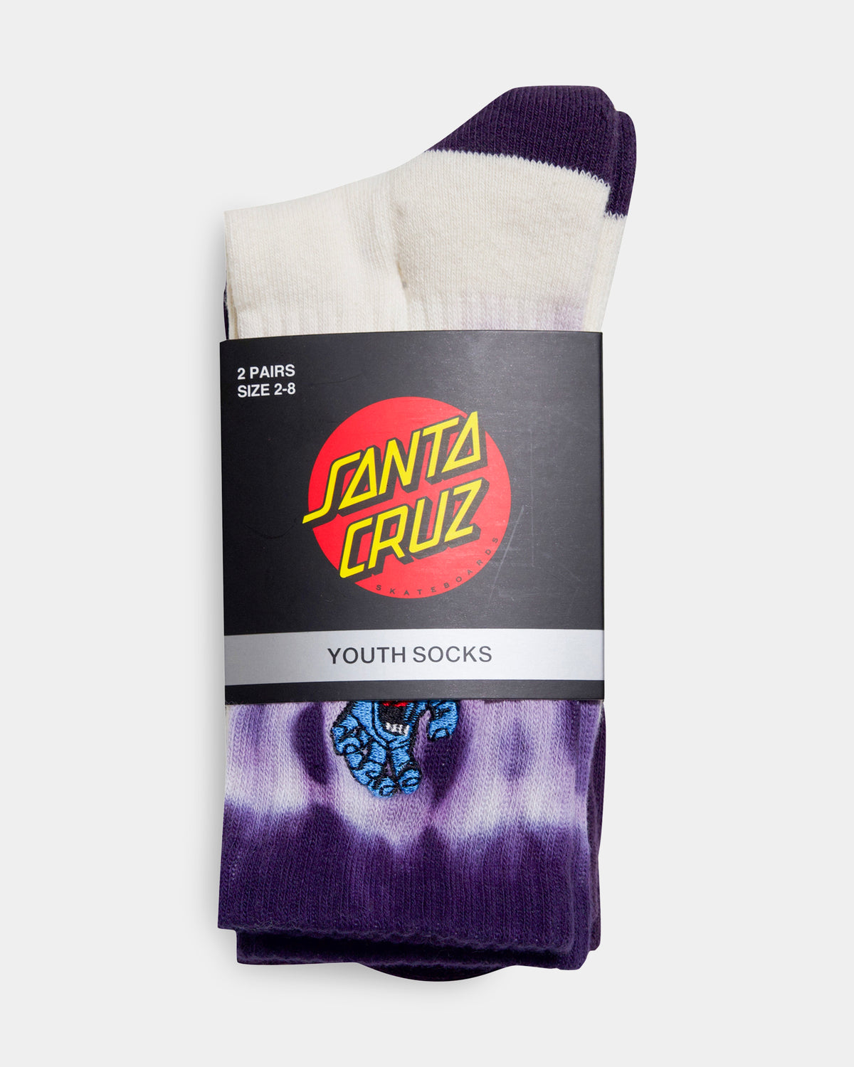 Boys 8-16 Screaming Hand 2 Pack Crew Socks