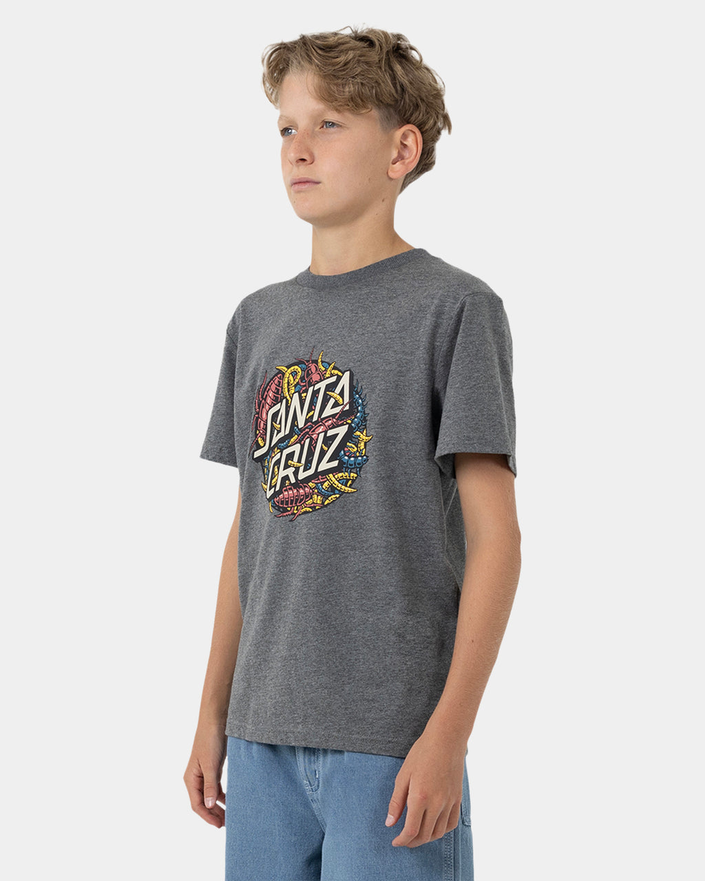 Boys 8-16 Bug Dot Front Short Sleeve T-Shirt