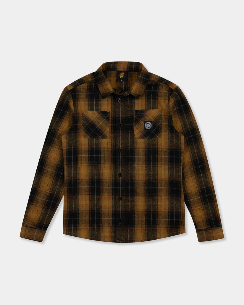Boys 8-16 Mfg Axle Plaid Long Sleeve Shirt