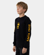 Boys 8-16 Screaming Mouth Mono Front Long Sleeve T-Shirt
