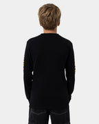 Boys 8-16 Screaming Mouth Mono Front Long Sleeve T-Shirt