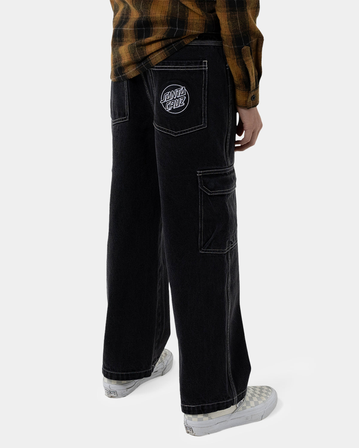 Boys 8-14 Reverse Dot Patch Denim Jeans