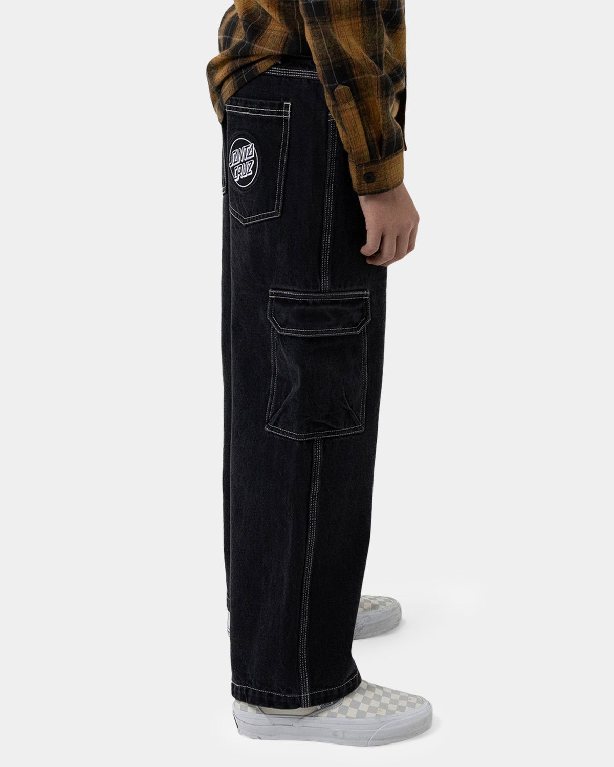Boys 8-14 Reverse Dot Patch Denim Jeans