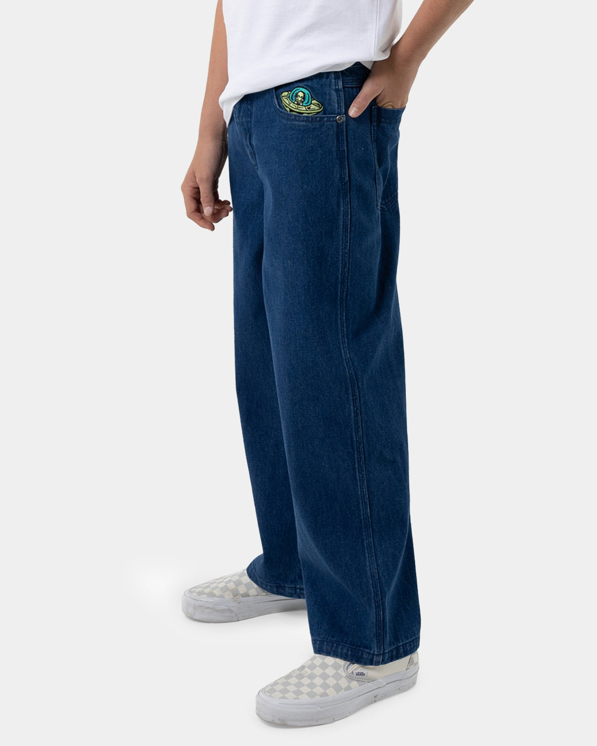 Boys 8-14 Multi Cruz Stack Alien Denim Jeans