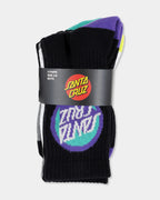 Boys 8-16 Bold Shadow Dot 4 Pack Crew Socks