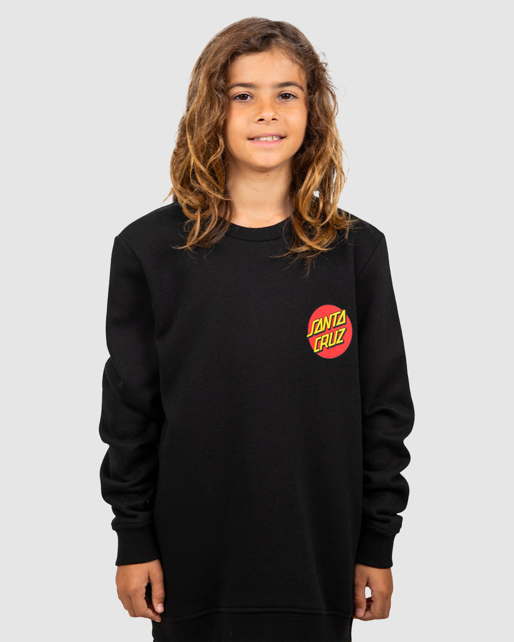 Boys 8-16 Classic Dot Chest Crew Neck